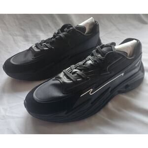 Balmain Black Sneakers with White Side Accent